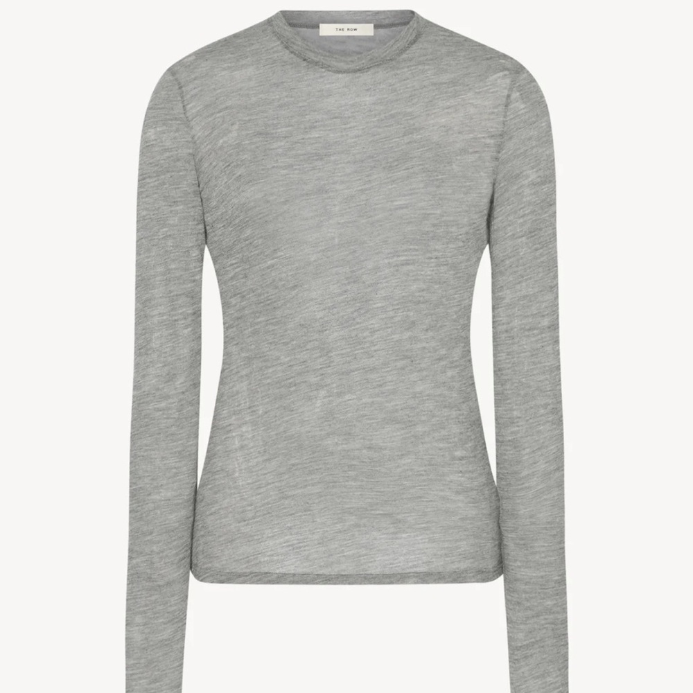 The Row Iverness Top in Cashmere in Grey Melange Women’s XS 🩶 - Picture 16 of 16